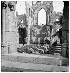 Charleston, South Carolina. Roman Catholic Cathedral of St. John and St. Finbar (Broad and Legare Streets) destroyed in the fire of December 1861 LOC cwpb.02390