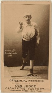 Charlie Getzien, Indianapolis Hoosiers, baseball card portrait LCCN2007686546