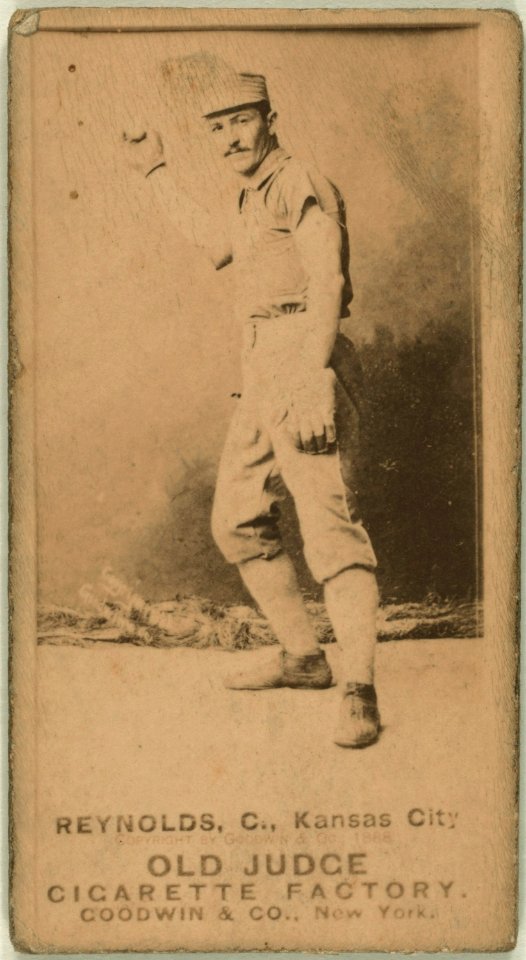 Charlie Reynolds, Kansas City Cowboys, baseball card portrait LCCN2008675053