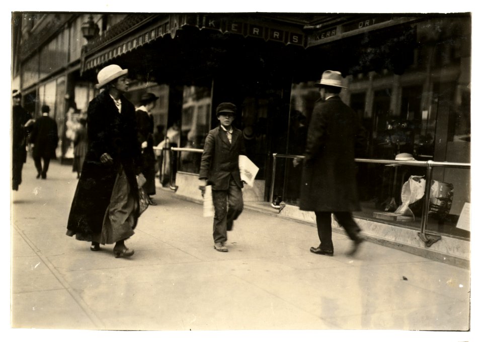 Charlie Scott, who lives at 19 Third St. is 9 years old and a truant newsboy. Said- 'I dunno where the school is.' Has been in the city 2 months. Photographed during school hours. LOC nclc.04027