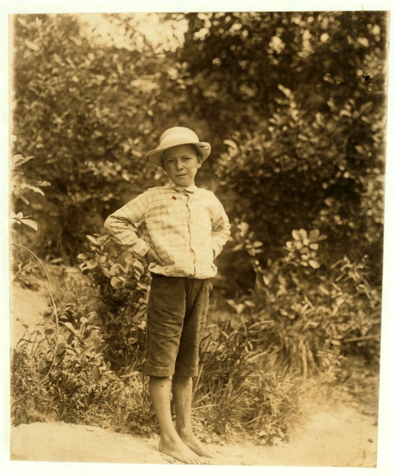 Charley Herring, 9 year old Helper in Ga. Hosiery Mill, Columbus Ga. Lives 219 Broad Street, Girard, Ala. LOC nclc.02824