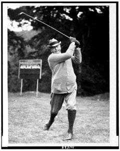 Charlie Schwab plays golf at White Sulphur Springs LCCN90711044