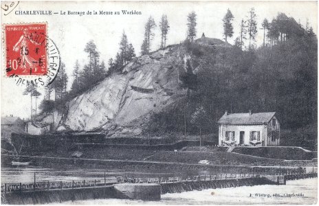 Charleville, — Le Barrage de la Meuse au Waridon