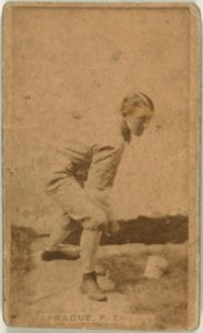 Charlie Sprague, Chicago White Stockings, baseball card portrait LCCN2007686482