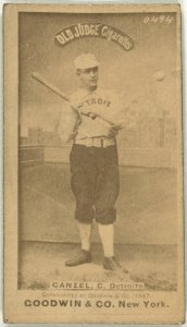 Charlie Ganzel, Detroit Wolverines, baseball card portrait LCCN2007686520