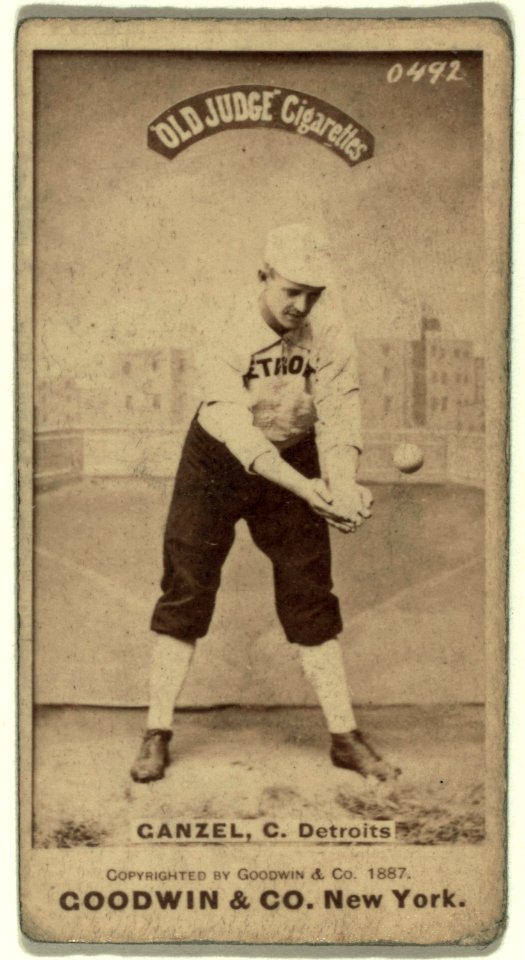 Charlie Ganzel, Detroit Wolverines, baseball card portrait LCCN2007686519