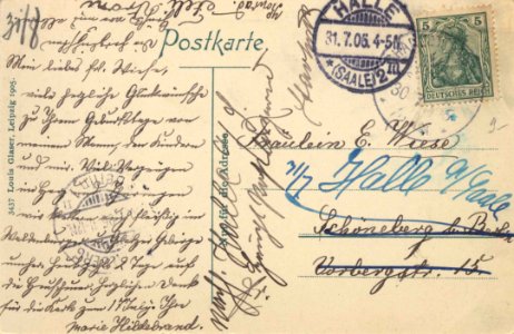Charlottenbrunn, Schlesien - Stadtansicht (back) (Zeno Ansichtskarten)
