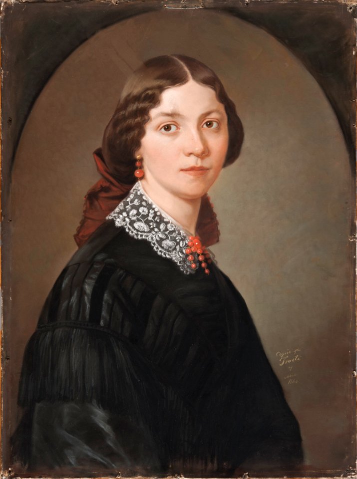 Charlotta Lotten Lindblad (1829-1912), pianist, pianolärare - Nationalmuseum - 174394