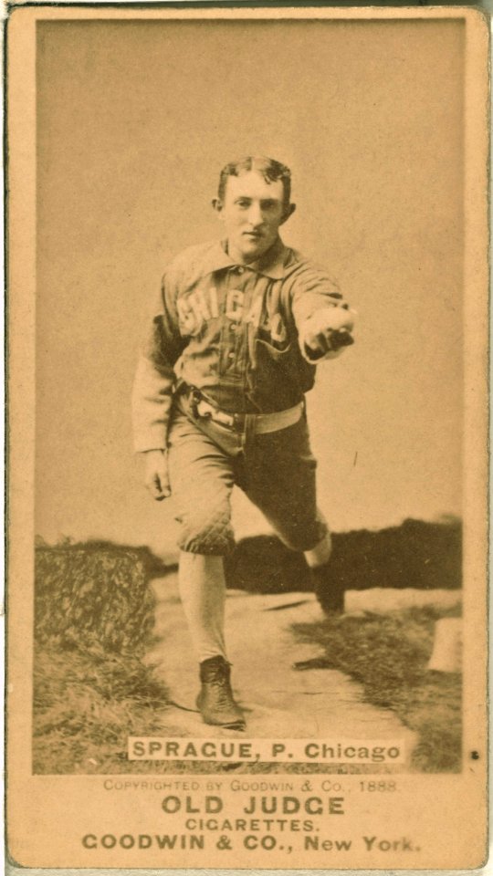 Charlie Sprague, Chicago White Stockings, baseball card portrait LCCN2007686483