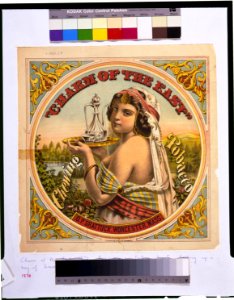 Charm of the East-Chewing tobacco-O.P. Shattuck, Worcester, Mass. - Strobridge & Co. Lith. Cincinnati, O. LCCN96504689