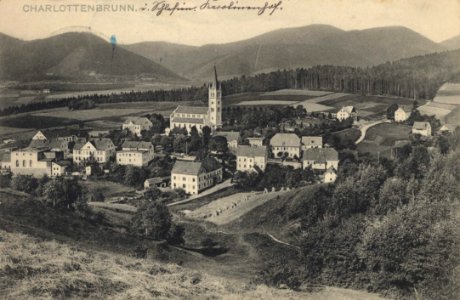 Charlottenbrunn, Schlesien - Stadtansicht (Zeno Ansichtskarten)