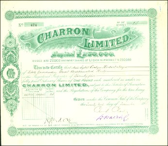 Charron Ltd 1913 photo