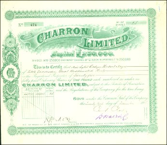 Charron Ltd 1913