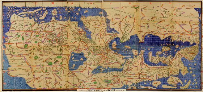 Charta Rogeriana - Weltkarte des Idrisi vom Jahr 1154 n. Ch. - LCCN 2007626789
