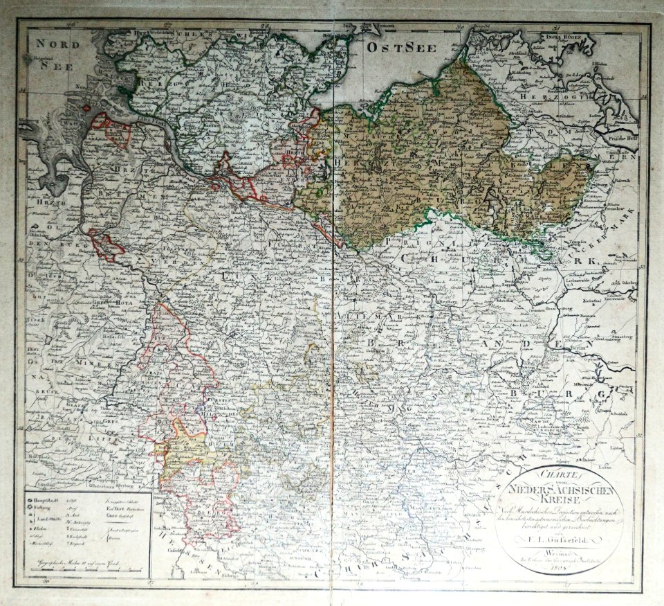 Charte vom Niedersächsischen Kreise, 1804