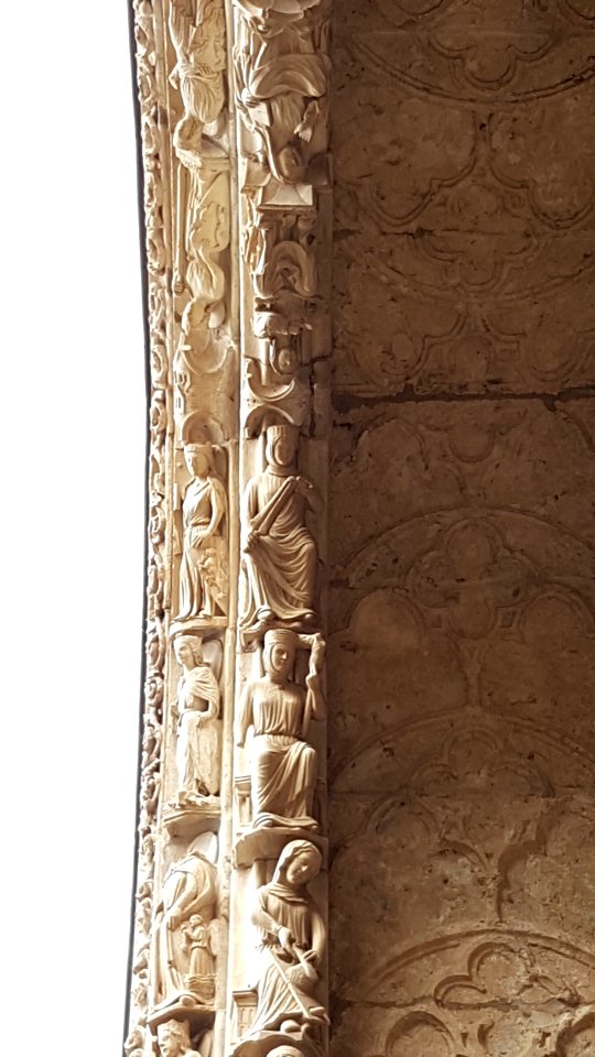 Chartres - north portal - left bay - vita activa and contemplativa 2