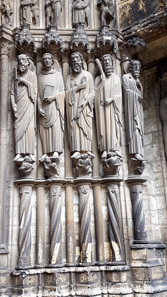 Chartres - south portal - central bay - right part