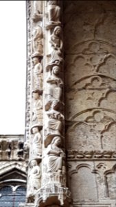 Chartres - north portal - left bay - vita activa and contemplativa 1