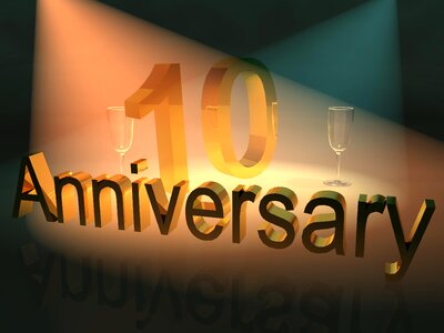Solemnly committed anniversary business anniversary 10