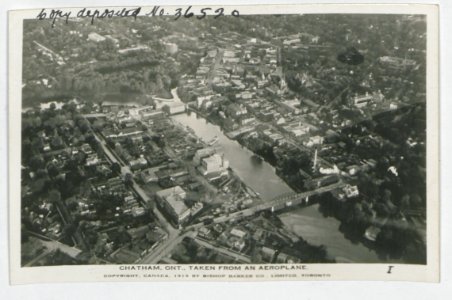 Chatham Ontario from the Air (HS85-10-36520) original