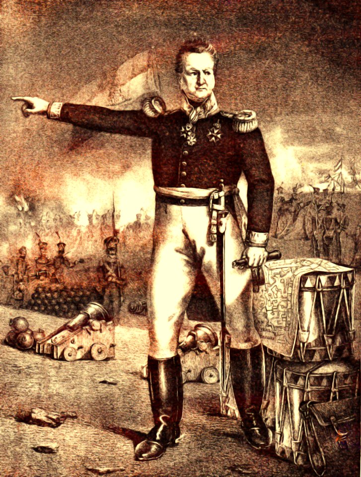 Chasse, generaal der infanterie in de Citadel van Antwerpen, december 1832