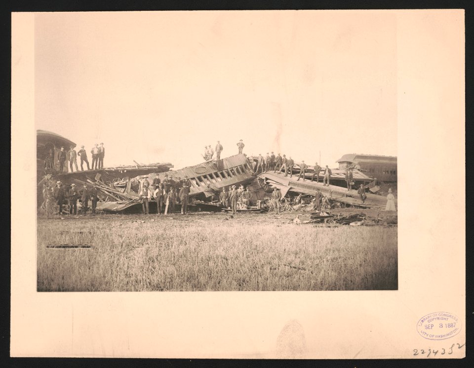 Chatsworth horror. Full view of the wreck, Aug. 11, 1887 LCCN93513599