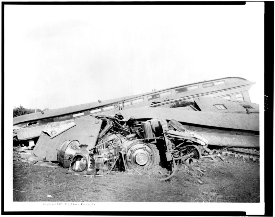 Chatsworth horror-Engine 13 and Mr. Armstrong's private car-Aug. 11, 1887 LCCN93513582