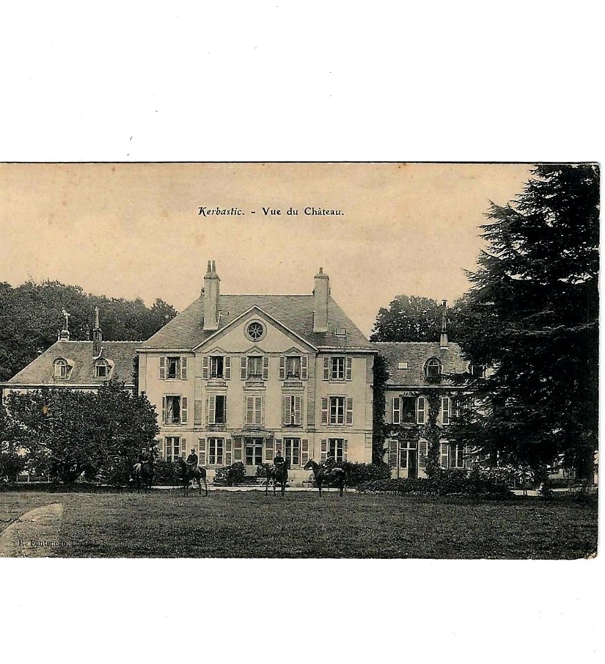 Chateau de Kerbastic Carte postale 1910-1920-1