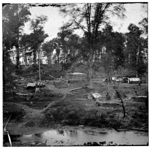 Chattanooga, Tennessee (vicinity). Blockhouse on the Nashville & Chattanooga Railroad LOC cwpb.02150