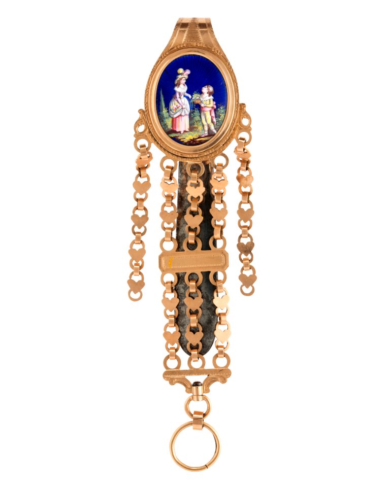 Chatelaine med miniatyrmålning, 1700-tal - Hallwylska museet - 110500