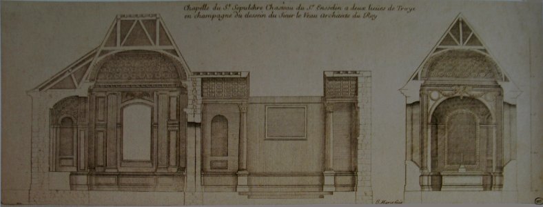 Chateau saint sepulcre 05278 dessin Le Vau