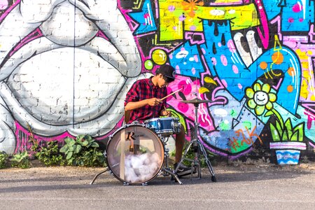 Drums planel shirt photo