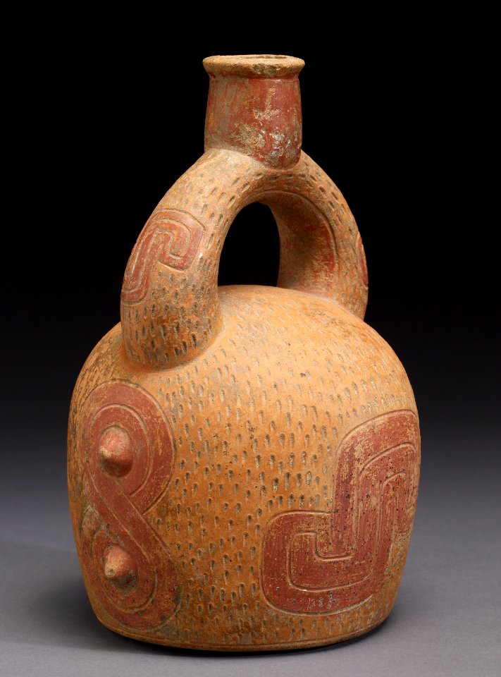 Chavín - Stirrup Spout Vessel - Walters 482839 - Three Quarter