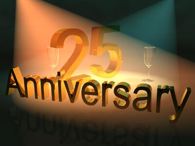 Solemnly committed anniversary business anniversary 25