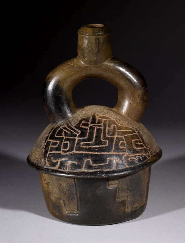 Chavín - Temple Effigy Stirrup Vessel - Walters 482830 - Side A