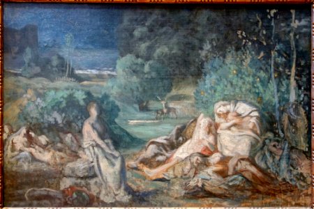Lille PdBA Puvis le sommeil esquisse