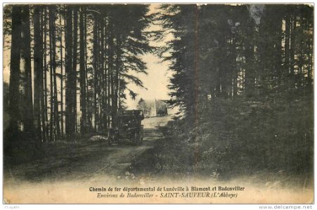 Chemin de fer departmental de Luneville a Blamont et Badonviller - Environs de Badonviller - Saint-Sauveur (L'Abbaye)