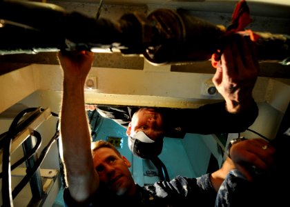 Checking for leaks 120317-N-BC134-490