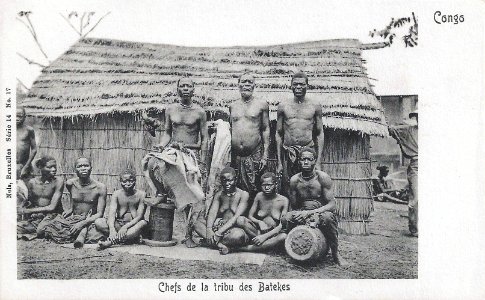 Chefs de la tribu des Batekes-Congo photo