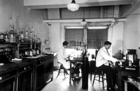 Chemical laboratory at the central cancer research labs photo