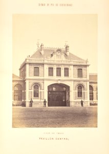 Chemin de Fer du Bourbonnais. Moret-Nevers-Vichy. 1860 - 1863. - 35 - Gare de Vichy, Pavillon central