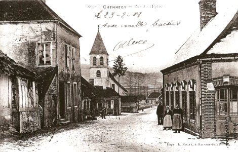 Chennegy ancien rue leglise