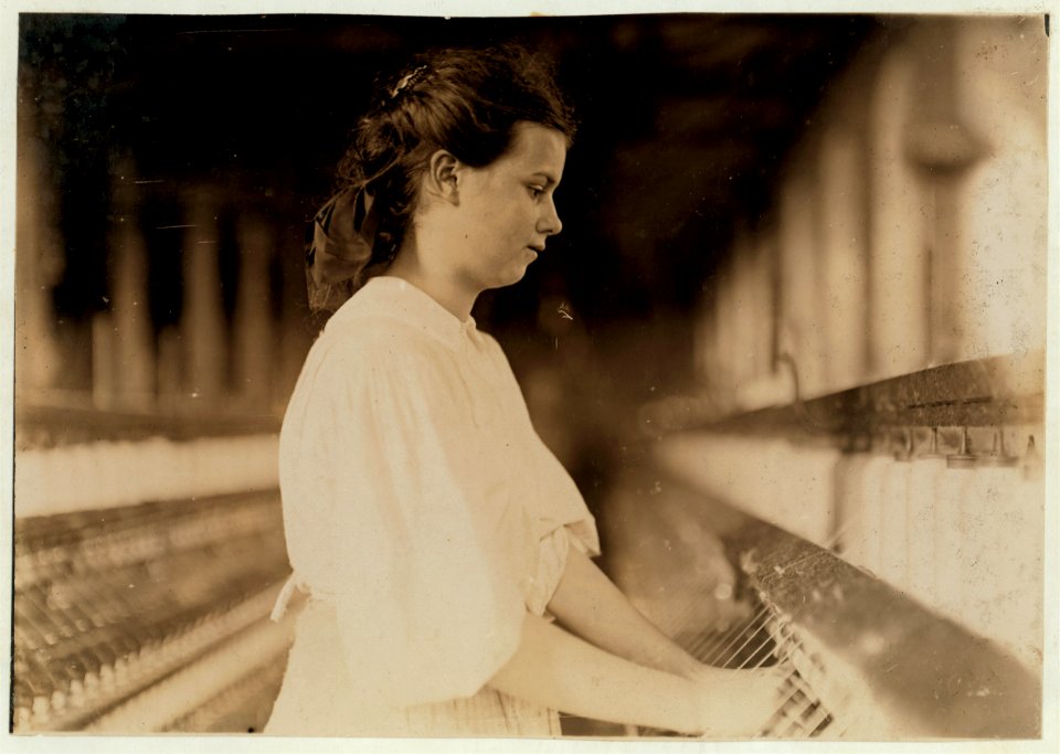 Cherryville Mfg. Company, An adolescent spinner. Cherryville, N.C. LOC nclc.01402