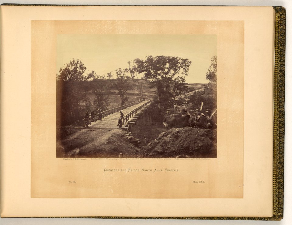 Chesterfield Bridge, North Anna, Virginia - negative by T.H. O'Sullivan, positive by A. Gardner. LCCN2007685802