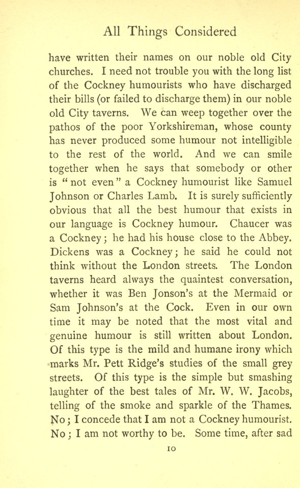 Chesterton - All Things Considered, p. 010