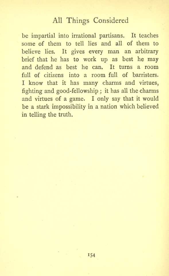 Chesterton - All Things Considered, p. 154