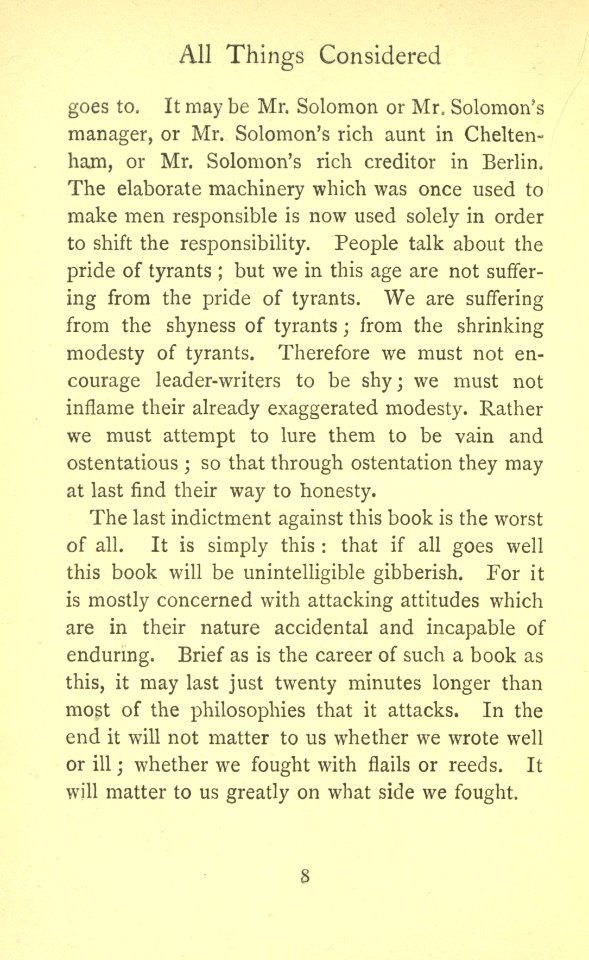 Chesterton - All Things Considered, p. 008
