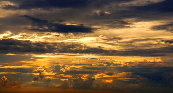 Sunset scenery the afternoon