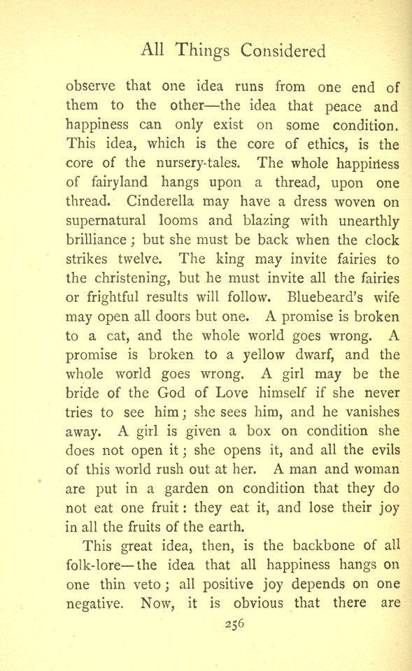 Chesterton - All Things Considered, p. 256