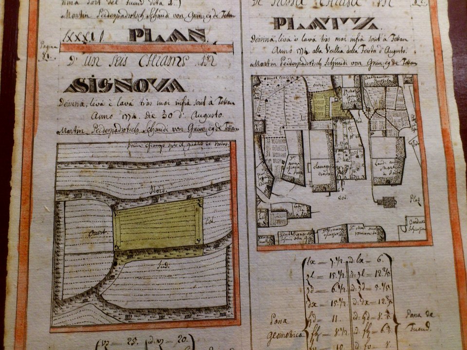 Chiantun Verd von Martin PeiderSchmid - Planzeichnung